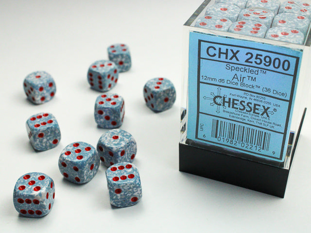 Speckled Air 12mm D6 Dice Block (36ct) - CHX25900