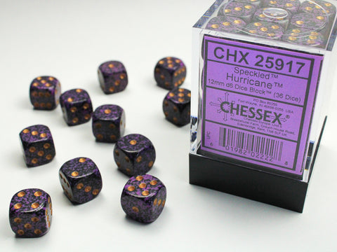 Speckled Hurricane 12mm D6 Dice (36ct) CHX25917