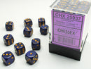 Speckled Golden Cobalt 12mm D6 Dice Block (36ct) - CHX25937