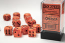 Chessex - 16mm d6 Dice Set: Vortex - Orange/Black - CHX27633 (12 dice)