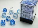 (36ct) Nebula: Dark Blue/White 12mm D6 Dice Block - (CHX27866)