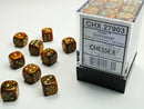 Glitter Gold and Silver 36ct 12mm D6 Dice Block - CHX27903