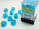 Sky w/ Silver 12mm d6 Dice Block - CHX27966
