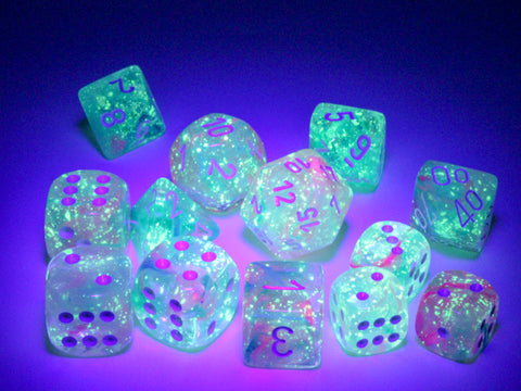 Chessex 16mm d6 Dice Set: Nebula - Wisteria/white - CHX 27745 (12ct)