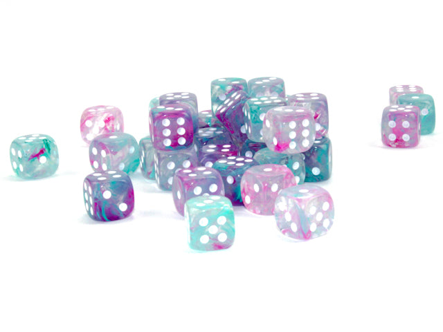 36 12mm Sky Wisteria/White Nebula D6 Dice Set - CHX27945
