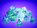 36Ct Nebula D6 Dice Set Oceanic/Gold Luminary (CHX27956)