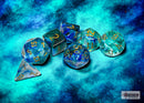 Chessex - Nebula Oceanic/gold Luminary Polyhedral 7-Dice Set (CHX27556)