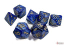 Chessex - Scarab Royal Blue/Gold Polyhedral 7-Dice Set (CHX27427)