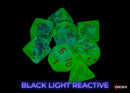 Chessex - Gemini Plasma Green-Teal/orange Luminary Polyhedral 7-Dice Set (CHX26470)