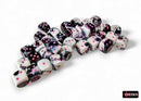 Chessex 12mm d6 Dice Set: Gemini - Black-White w/Pink - CHX 26869 (36)
