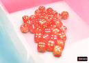 Chessex 12mm d6 Dice Set: Festive - Dahlia w/White - CHX 27953 (36)