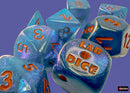 Chessex: Lab Dice - Borealis/Midnight with Copper - 7-Dice Set (CHX30069)