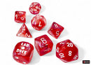 Chessex: Lab Dice - Borealis/Passion with White - 7-Dice Set (CHX30070)