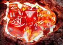 Chessex: Lab Dice - Nebula/Molten with White - 7-Dice Set (CHX30073)