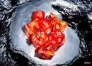 Chessex: Lab Dice - Nebula/Molten with White - 7-Dice Set (CHX30073)