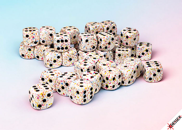 Chessex 12mm d6 Dice Set: Speckled - Birthday - CHX 25921 (36)