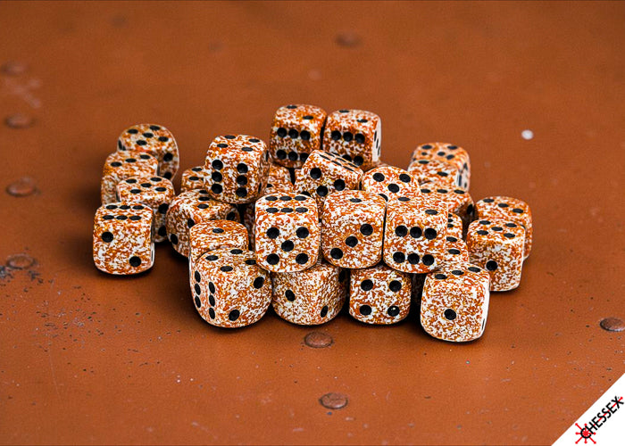 Chessex 12mm d6 Dice Set: Speckled - Rust - CHX 25933 (36)