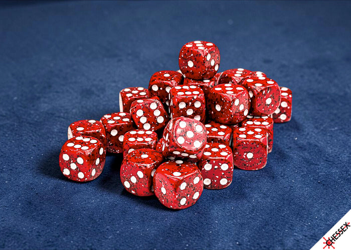 Chessex 12mm d6 Dice Set: Speckled - Lava Stone - CHX 25974 (36)