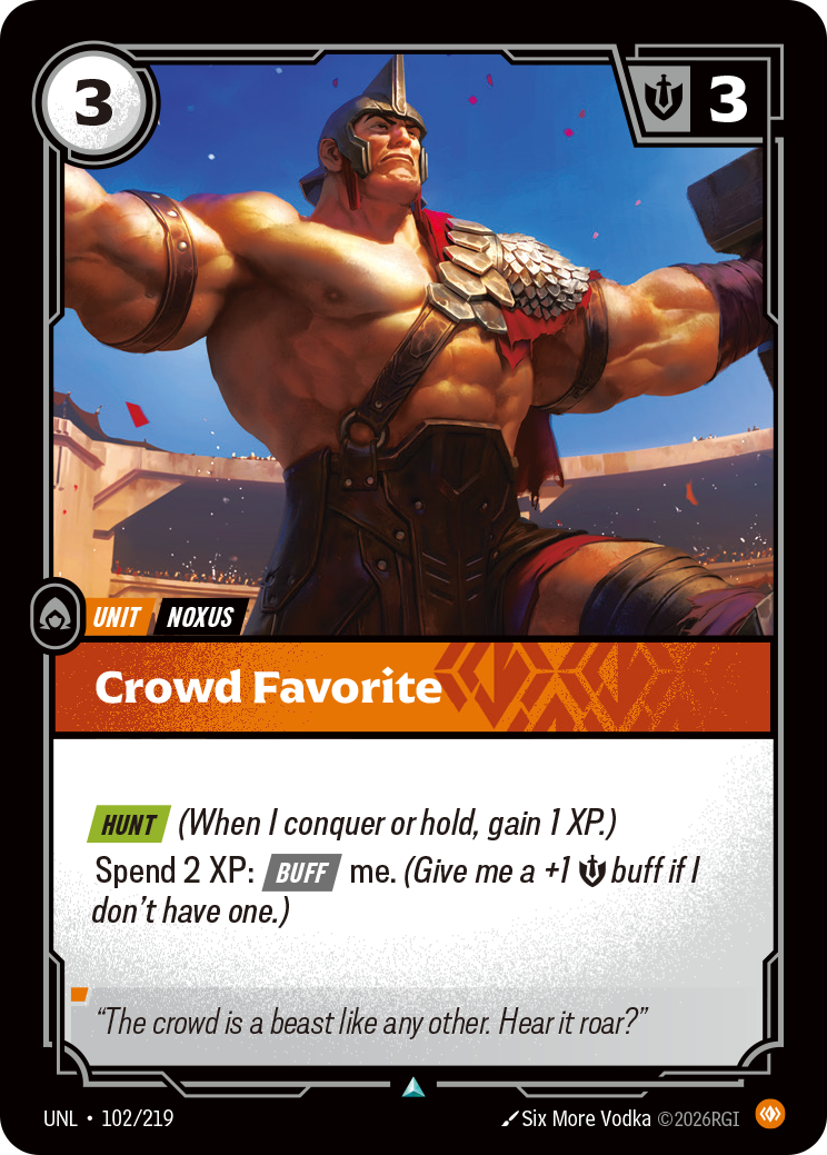 front of card Crowd Favorite [Unleashed] 102/219