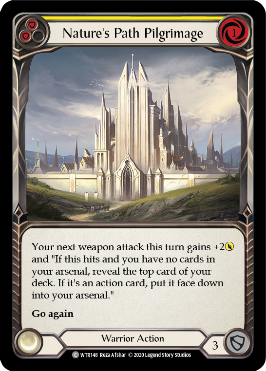 Nature's Path Pilgrimage (Yellow) [U-WTR148] (Welcome to Rathe Unlimited) Unlimited Rainbow Foil
