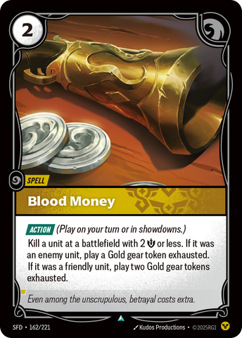 front of card Blood Money [Spiritforged] 162/221