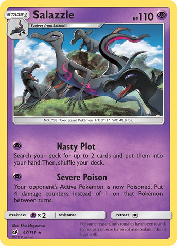 Salazzle (47/111) (Sun & Moon: Crimson Invasion) [Theme Deck Exclusive]