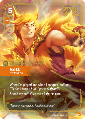 front of card Sett, Brawler [Origins] #164