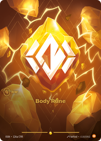 front of card Body Rune (Showcase) [Origins] #126a