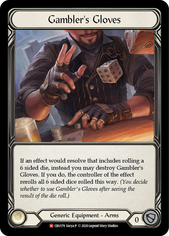 Gambler's Gloves [CRU179] (Crucible of War) 1st Edition Normal