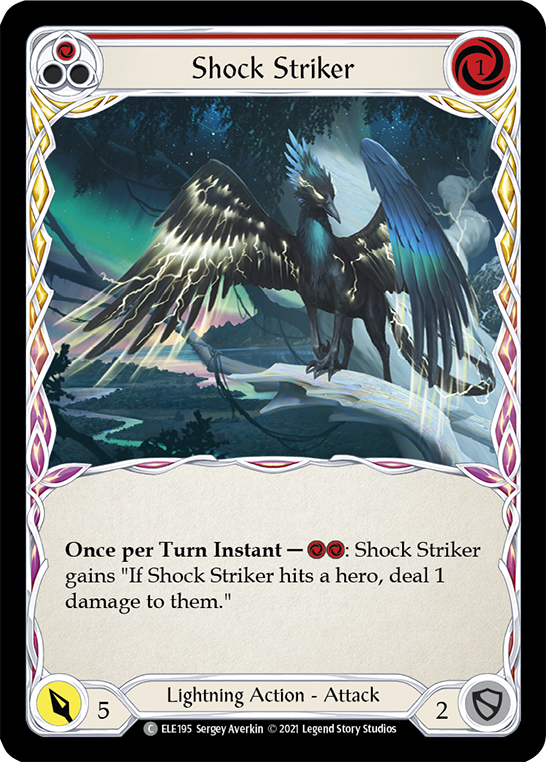 Shock Striker (Red) [ELE195] (Tales of Aria) 1st Edition Normal