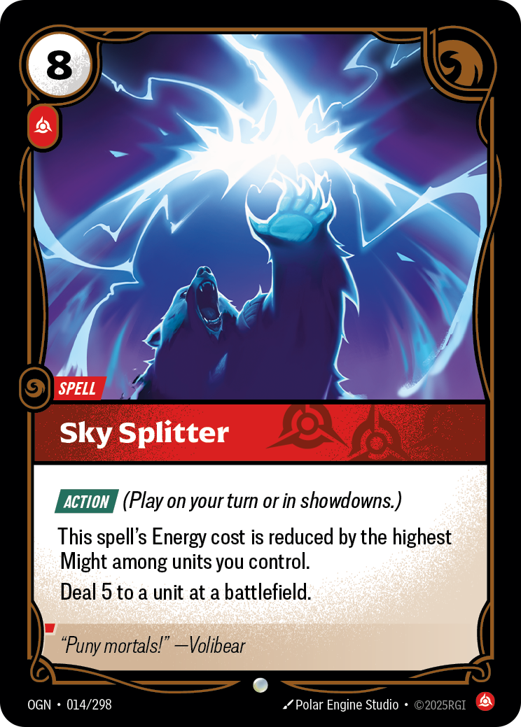 front of card Sky Splitter [Origins]
