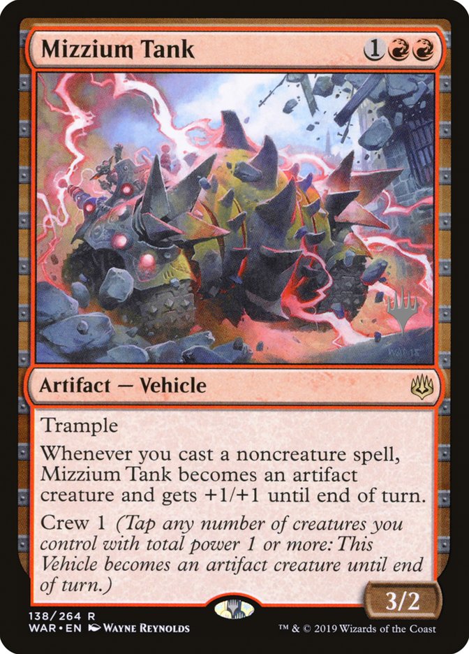 Mizzium Tank (Promo Pack) [War of the Spark Promo Pack]