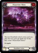 Mauvrion Skies (Red) [CRU145] (Crucible of War) 1st Edition Rainbow Foil