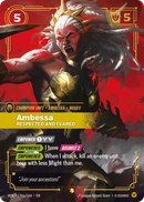 front of card Ambessa, Respected and Feared (Alternate Art) [Vendetta] 136a/166