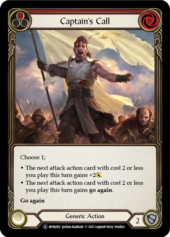 Captain's Call (Red) [U-MON260-RF] (Monarch Unlimited) Unlimited Rainbow Foil