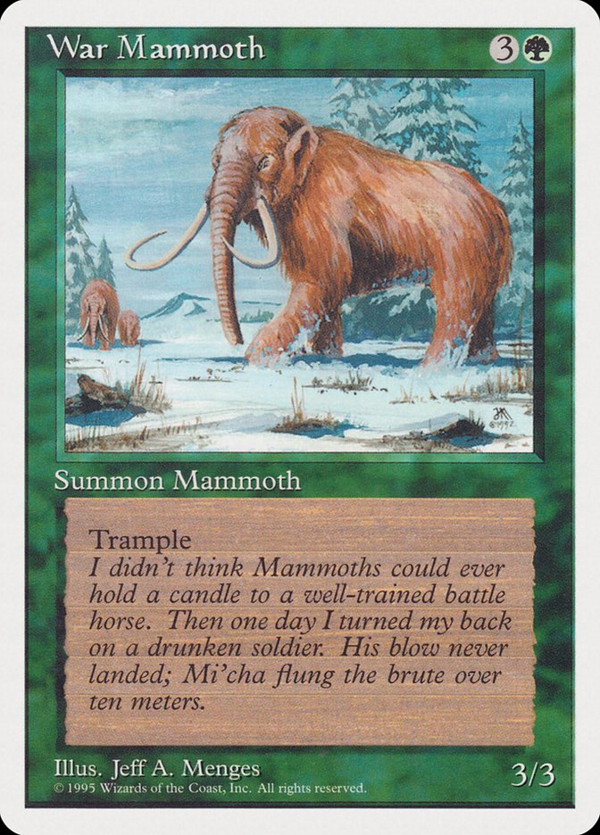 War Mammoth (1995 Reprint) [Rivals Quick Start Set]