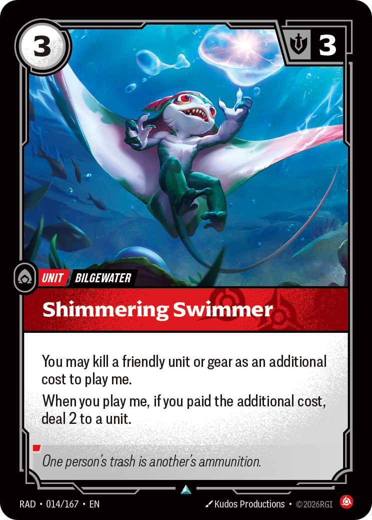front of card Shimmering Swimmer [Radiance] 014/167
