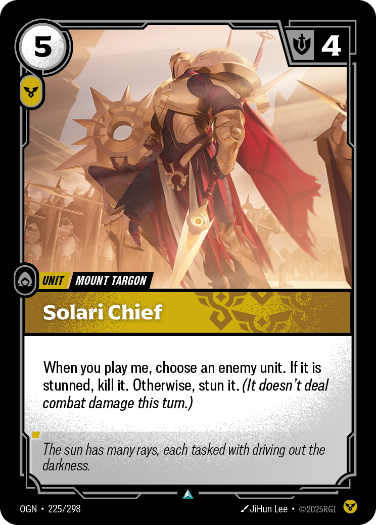 front of card Solari Chief [Origins]