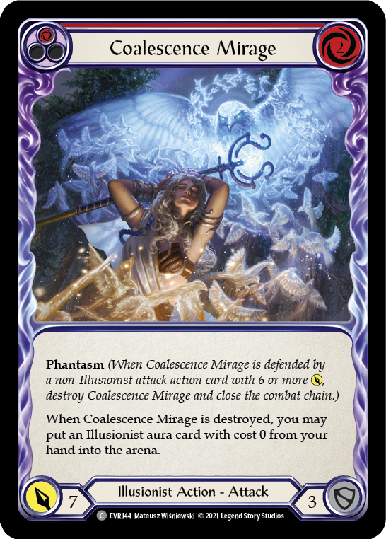 Coalescence Mirage (Red) [EVR144] (Everfest) 1st Edition Rainbow Foil