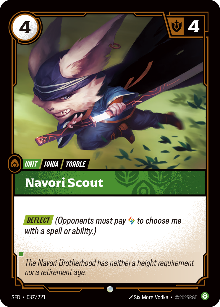 front of card Navori Scout [Spiritforged] 037/221