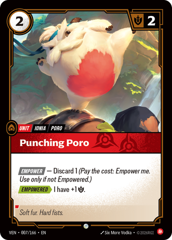 front of card Punching Poro [Vendetta] 007/166