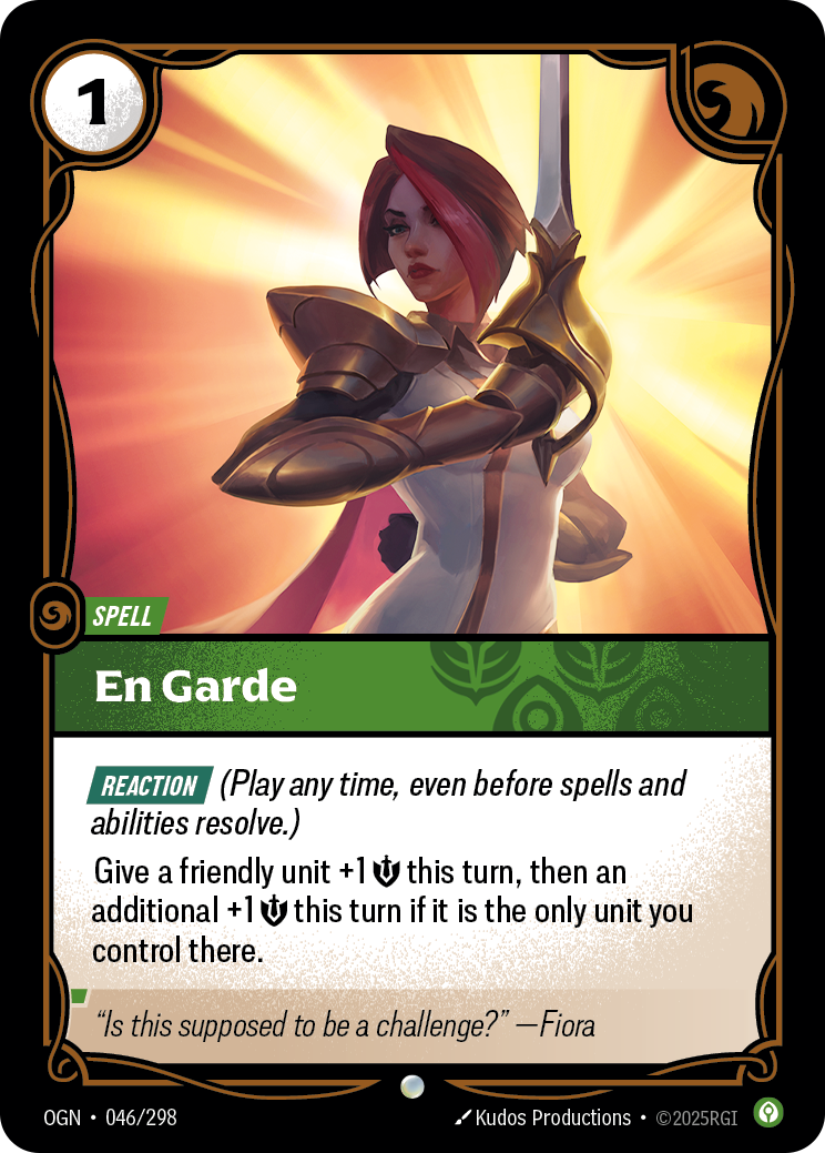 front of card En Garde [Origins] #046