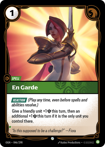 front of card En Garde [Origins] #046