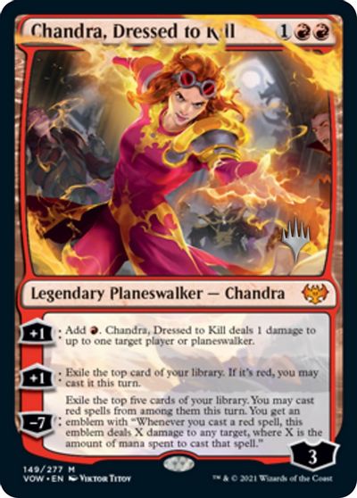 Chandra, Dressed to Kill (Promo Pack) [Innistrad: Crimson Vow Promo Pack]