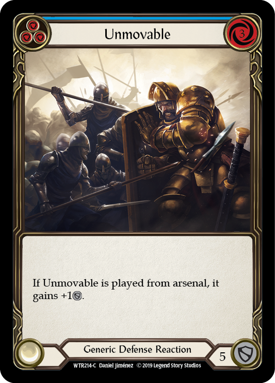 Unmovable (Blue) [WTR214-C] (Welcome to Rathe) Alpha Print Normal