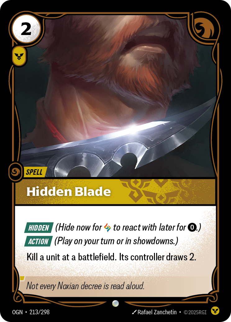 front of card Hidden Blade [Origins]