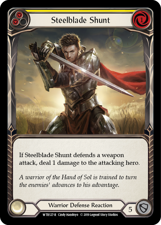 Steelblade Shunt (Yellow) [WTR127-R] (Welcome to Rathe) Alpha Print Normal