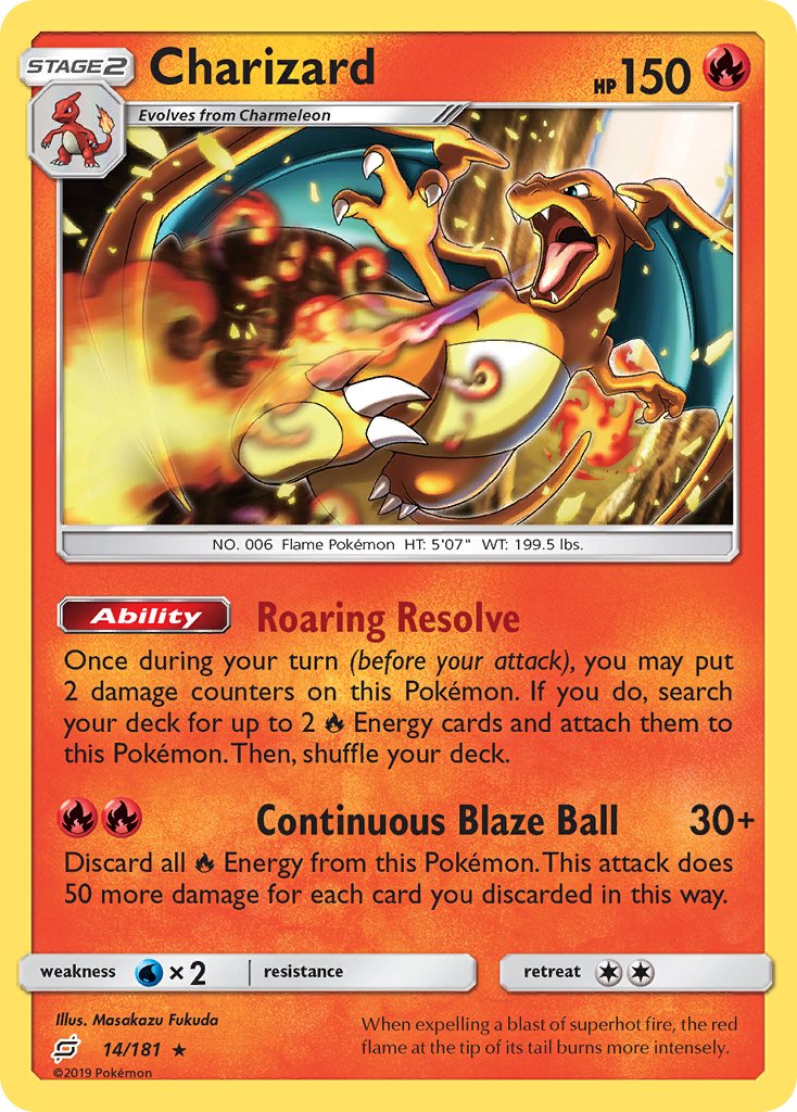 Charizard (14/181) (Sun & Moon: Team Up) [Theme Deck Exclusive]