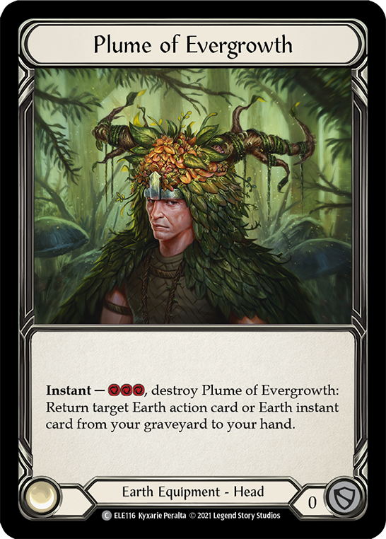 Plume of Evergrowth [ELE116] (Tales of Aria) 1st Edition Cold Foil