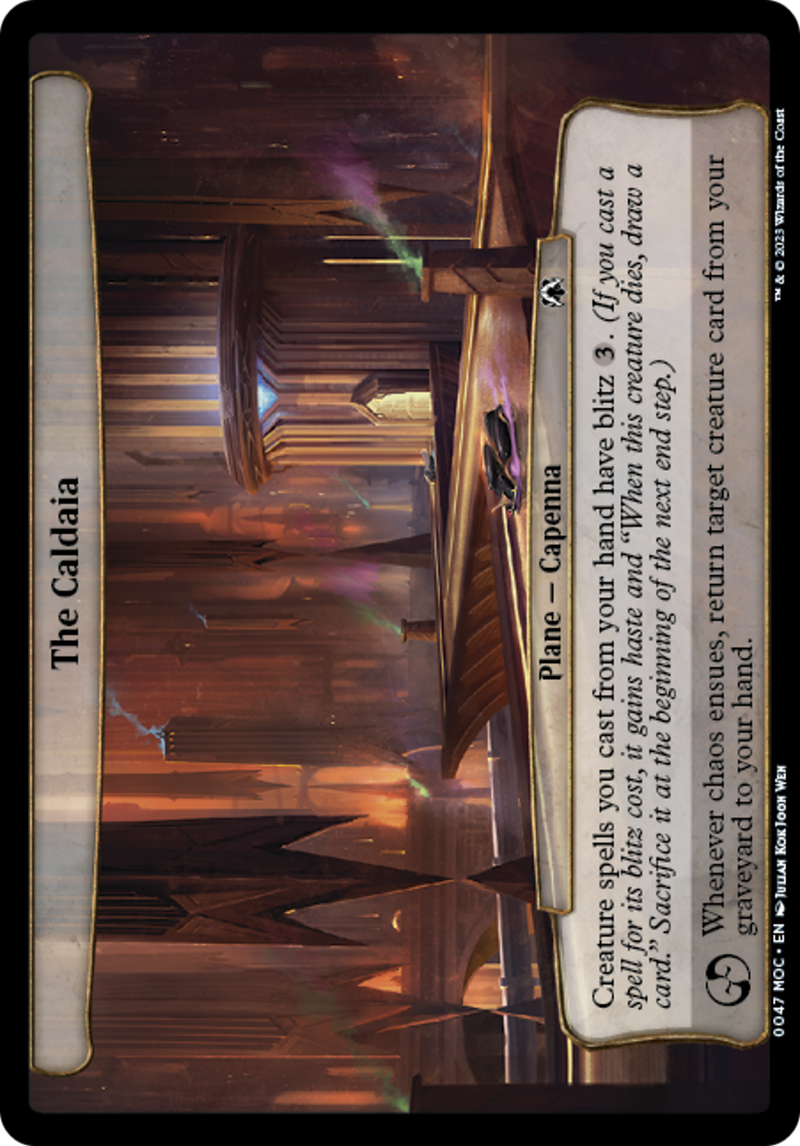 (Oversized Plane) The Caldaia [March of the Machine Commander Planes]